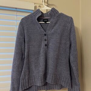 Women's Gray/Blue Sweater